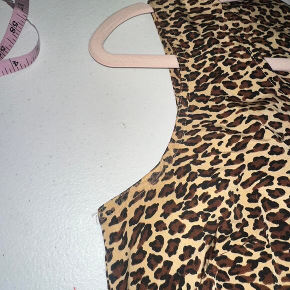 Sag Harbor Vintage 90's Y2K Leopard Printed Mini Dress - Picture 4 of 4